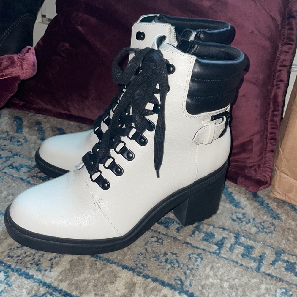 ACT SOON Block heel combat boots